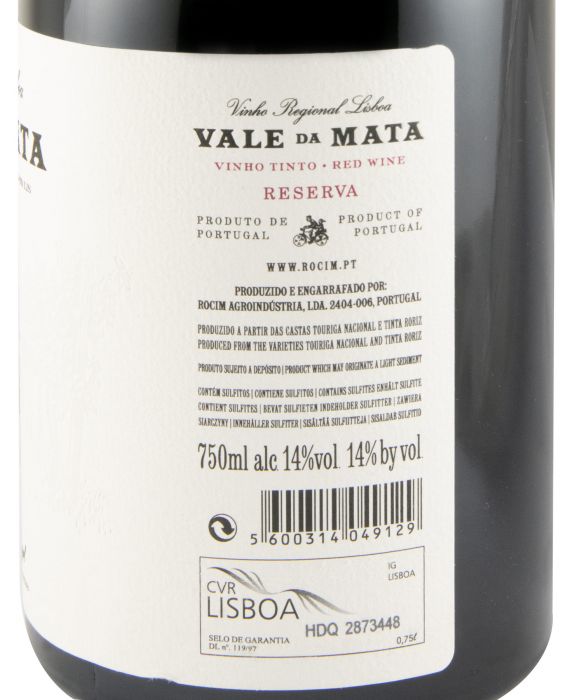 2021 Vale da Mata Reserva red