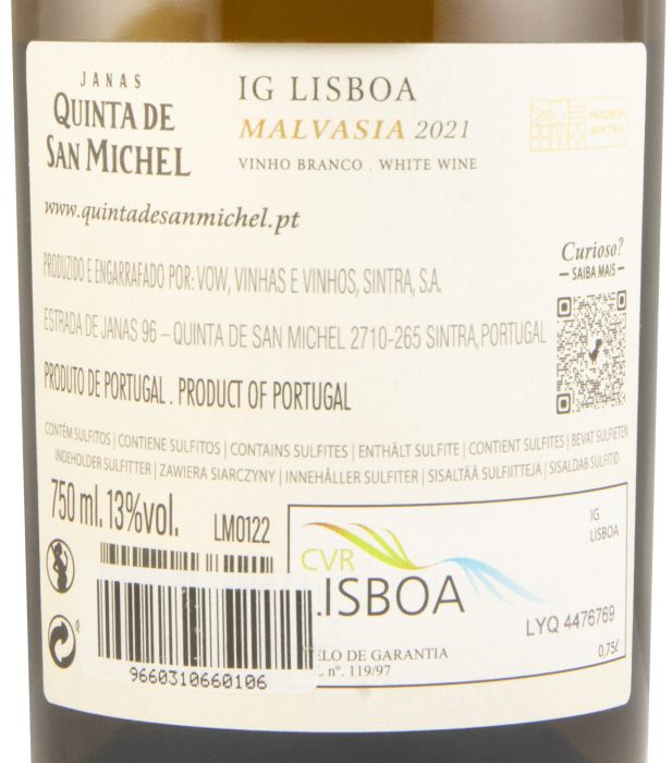 2021 Quinta de San Michel Malvasia de Colares branco