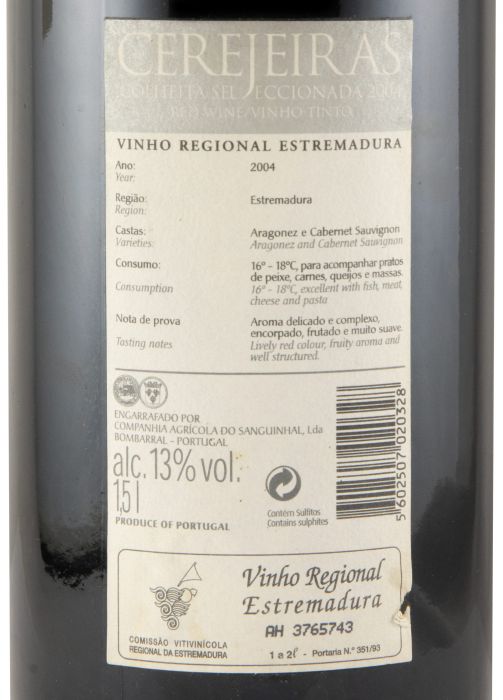 2004 Cerejeiras Colheita Seleccionada tinto 1,5L