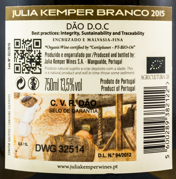 2015 Julia Kemper organic white