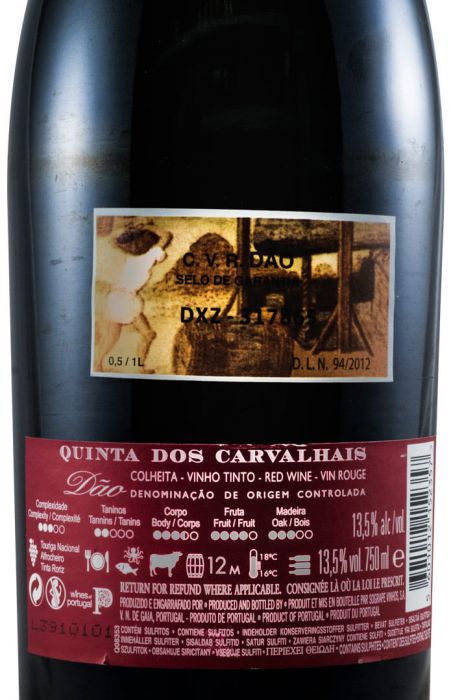 2017 Quinta dos Carvalhais Colheita red