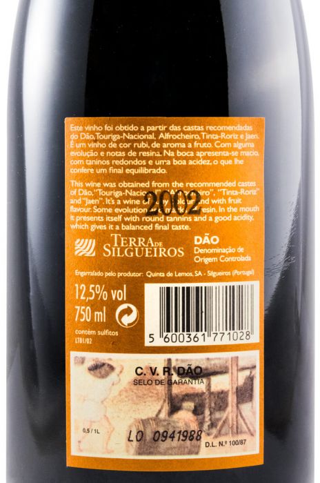 2002 Quinta de Lemos Terra de Silgueiros red