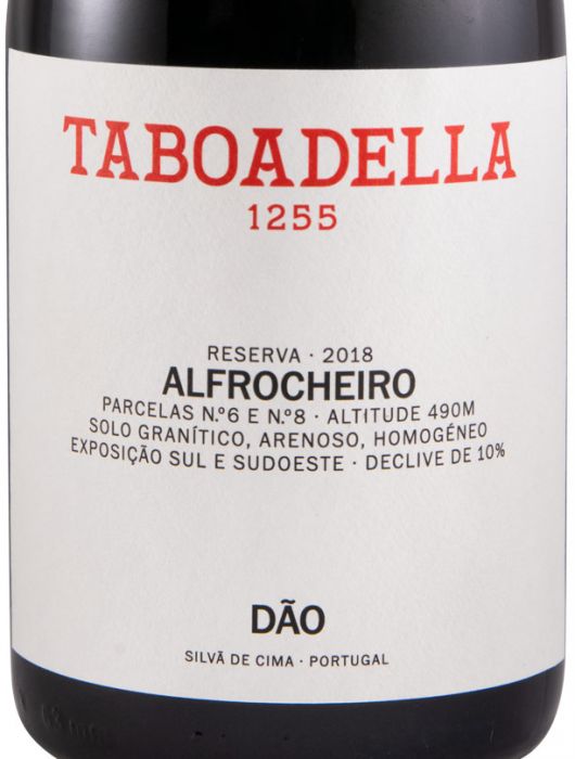 2018 Taboadella Alfrocheiro Reserva red