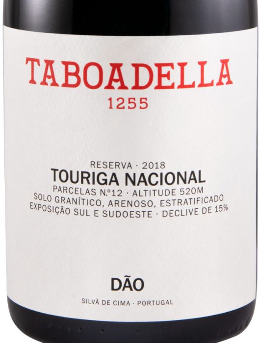 2018 Taboadella Touriga Nacional Reserva red