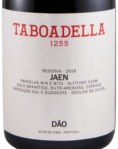 2018 Taboadella Jaen Reserva red