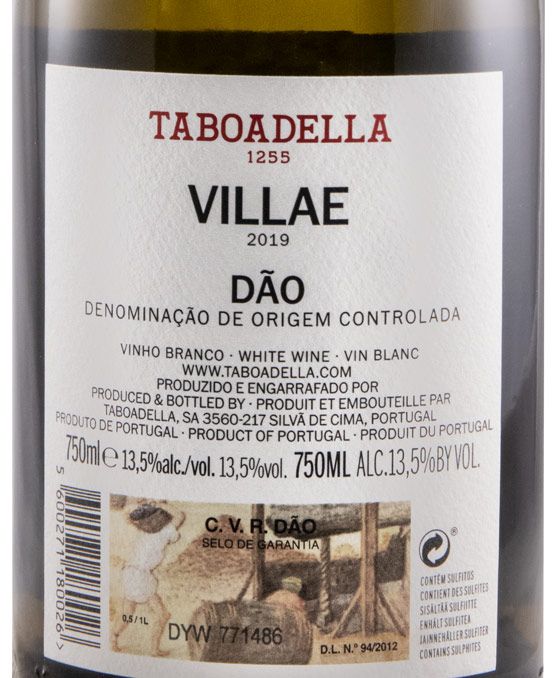 2019 Taboadella Villae branco