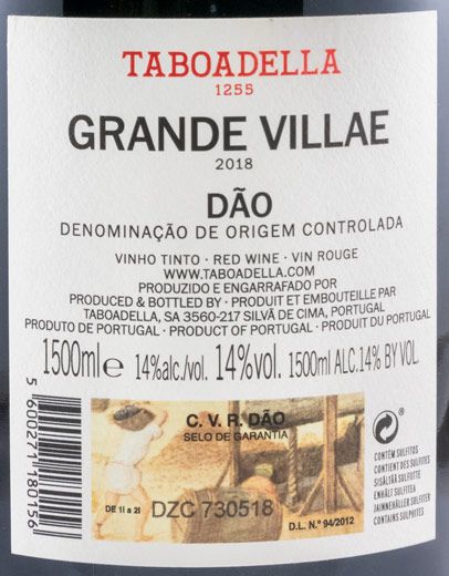 2018 Taboadella Grande Villae tinto 1,5L