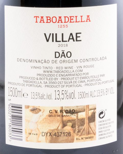 2018 Taboadella Villae tinto 1,5L