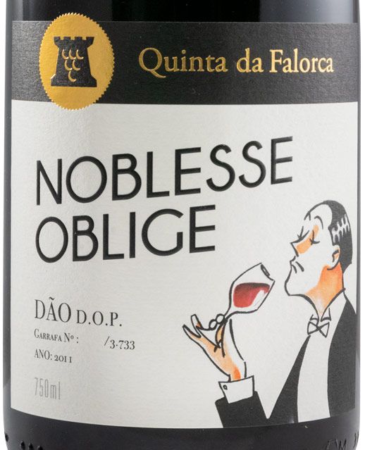 2011 Quinta da Falorca Noblesse Oblige red