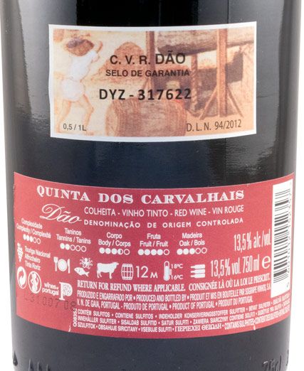 2018 Quinta dos Carvalhais Colheita red