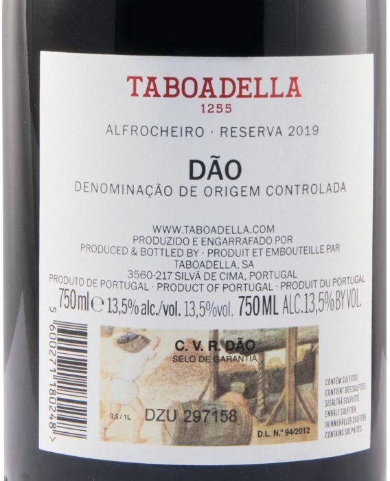 2019 Taboadella Alfrocheiro Reserva red