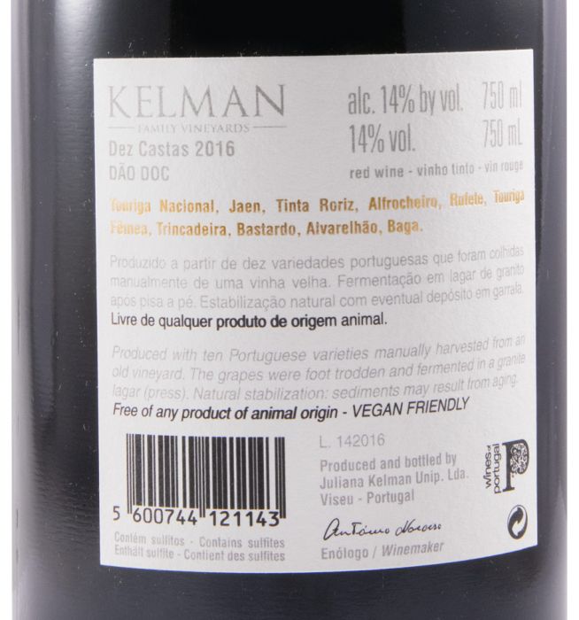 2016 Kelman 10 Castas red