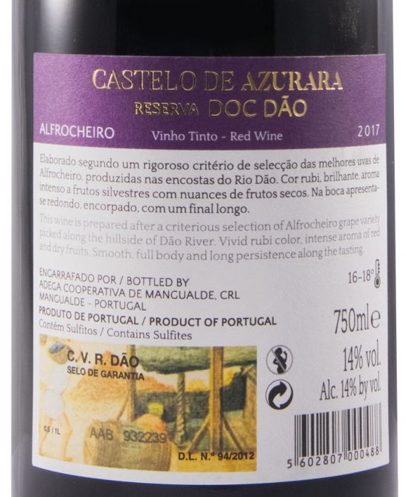 2017 Castelo de Azurara Alfrocheiro Reserva tinto