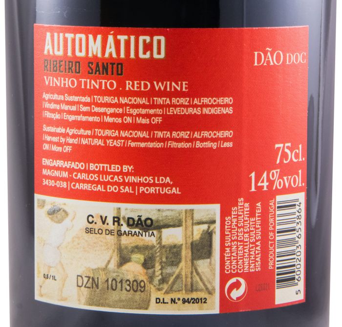 2018 Ribeiro Santo Automático red