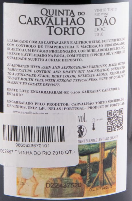 2010 Quinta do Carvalhão Torto Jaen & Alfrocheiro red