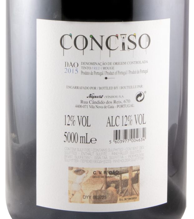 2015 Niepoort Conciso red 5L