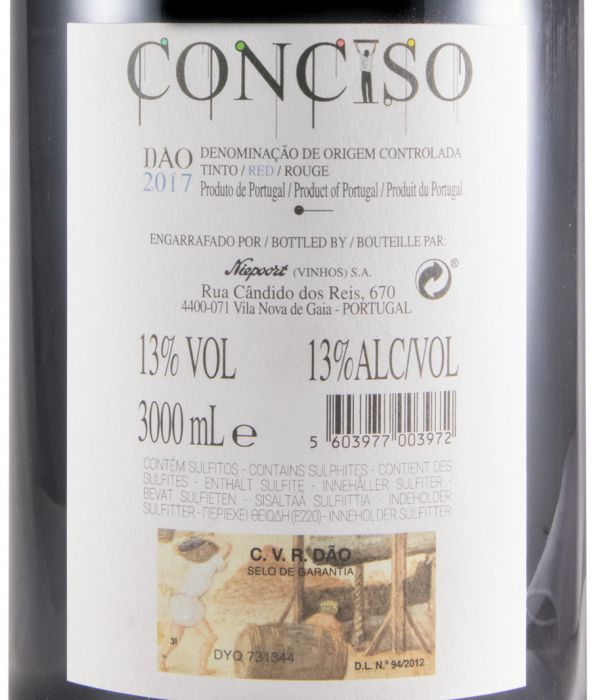 2017 Niepoort Conciso red 3L