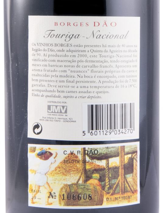 2000 Borges Touriga Nacional tinto