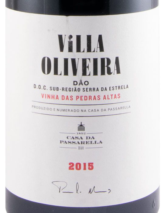 2015 Casa da Passarella Villa Oliveira Vinha das Pedras Altas red