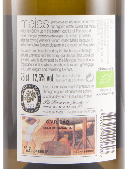2021 Quinta das Maias organic white