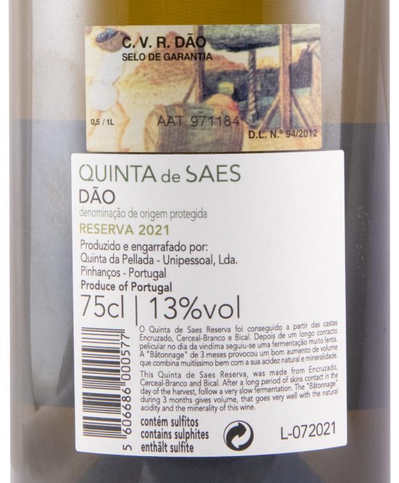 2021 Quinta de Saes Reserva branco