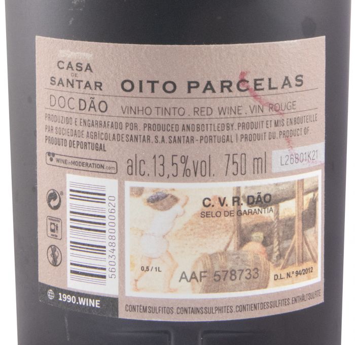 2012 Casa de Santar Oito Parcelas red