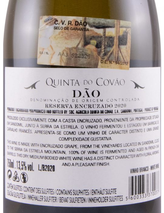 2020 Quinta do Covão Encruzado Reserva white