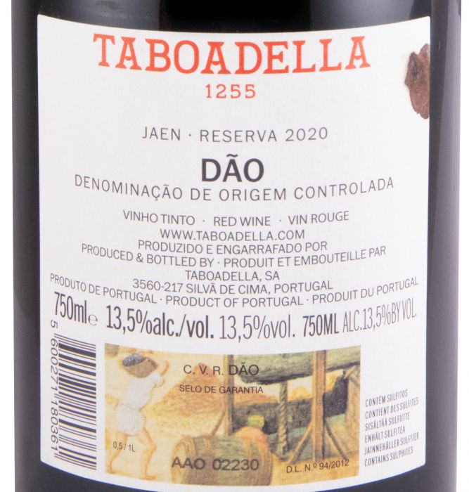 2020 Taboadella Jaen Reserva tinto