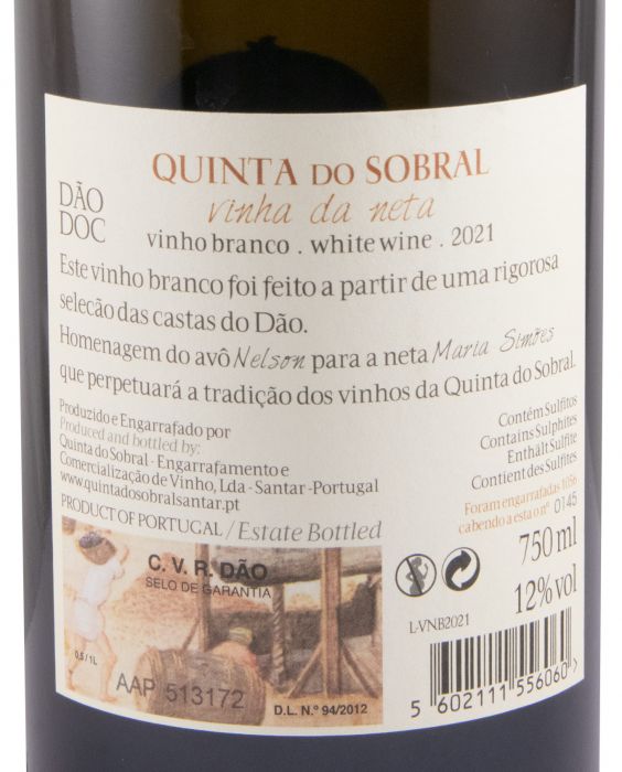2021 Quinta do Sobral Vinha da Neta branco
