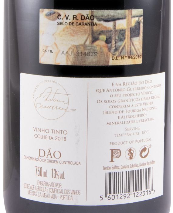 2018 António Guerreiro Dão red