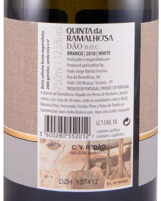 2018 Quinta da Ramalhosa Field Blend white