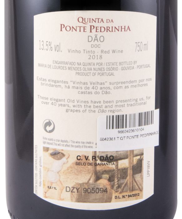 2018 Quinta da Ponte Pedrinha Vinhas Velhas red