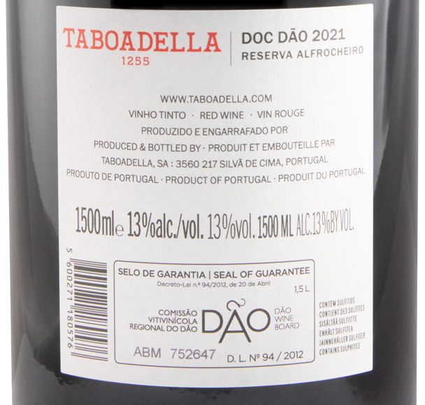 2021 Taboadella Alfrocheiro Reserva tinto 1,5L