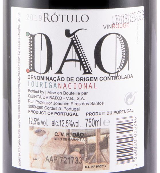 2019 Niepoort Rótulo Touriga Nacional tinto