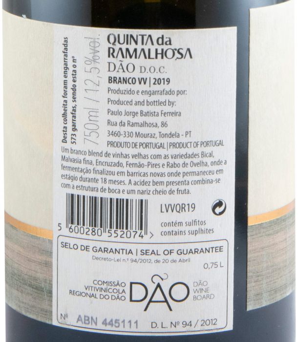 2019 Quinta da Ramalhosa VV branco