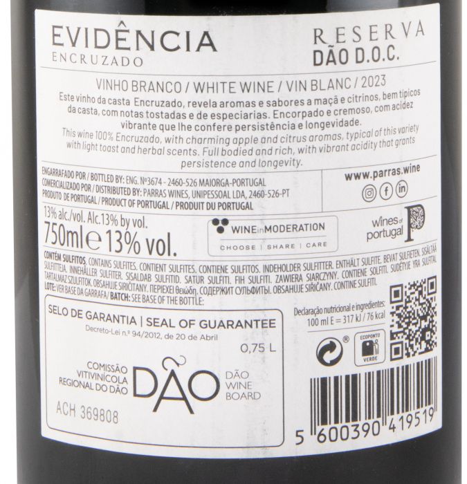 2023 Evidência Encruzado Reserva white