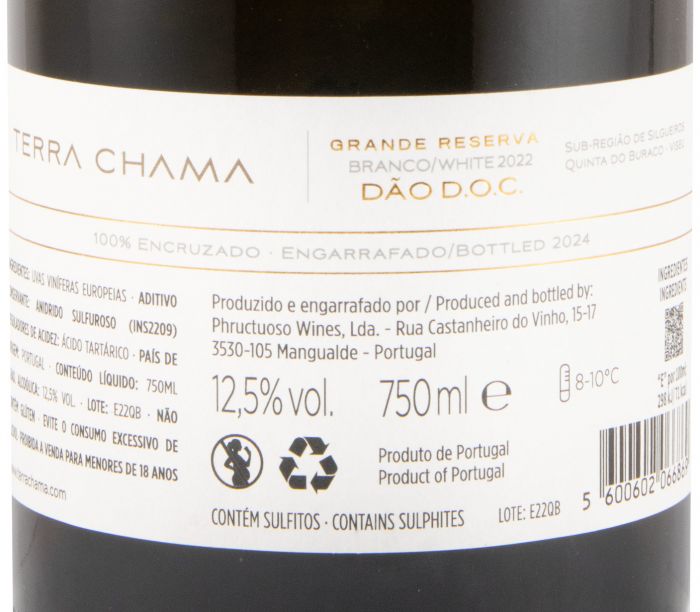 2022 Terra Chama Encruzado Grande Reserva branco