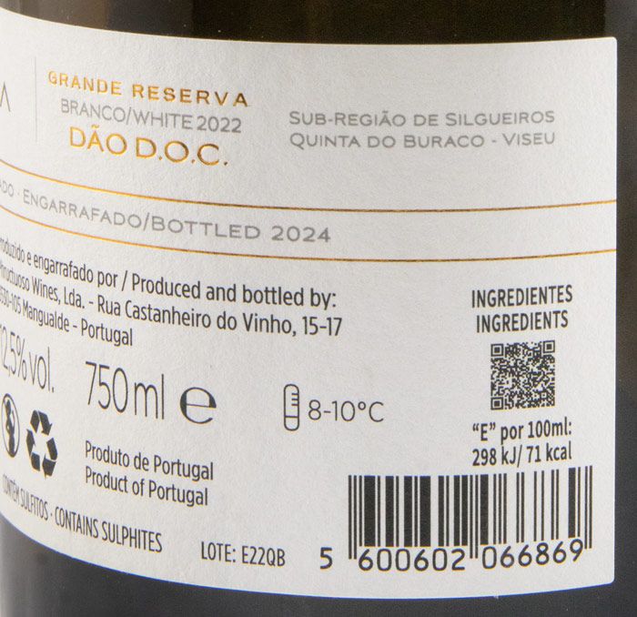 2022 Terra Chama Encruzado Grande Reserva branco