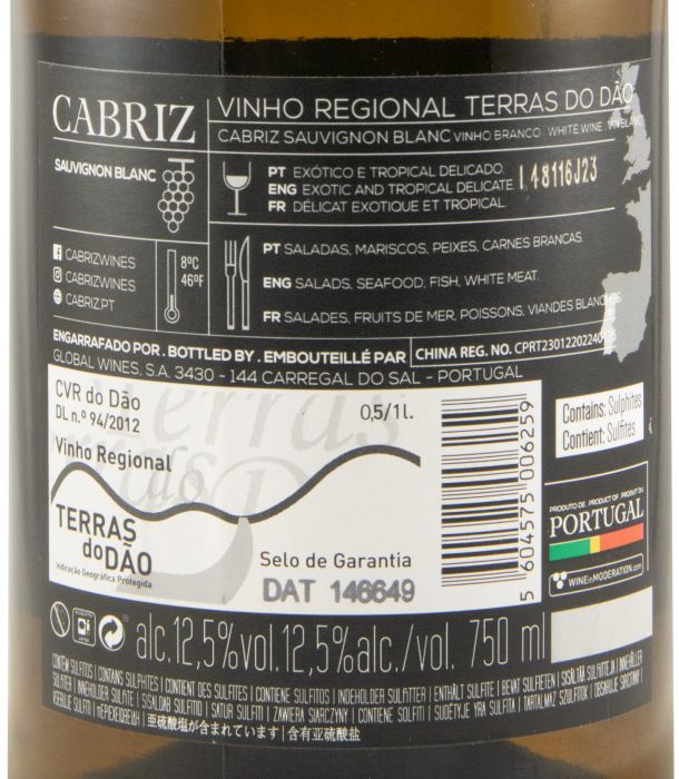 2022 Cabriz Sauvignon Blanc branco