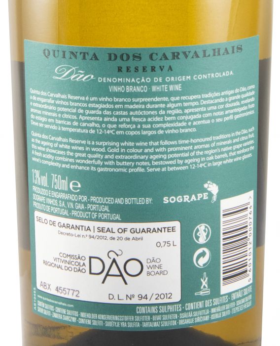 2021 Quinta dos Carvalhais Reserva white