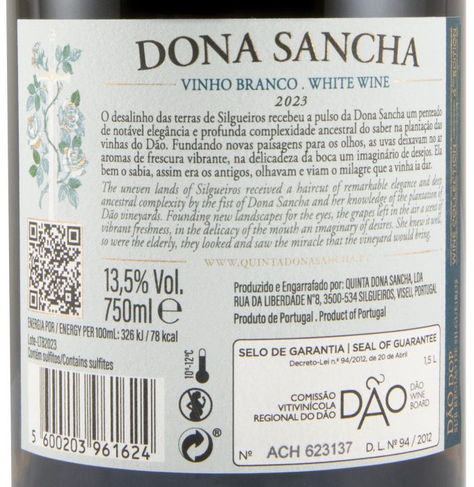 2023 Dona Sancha white