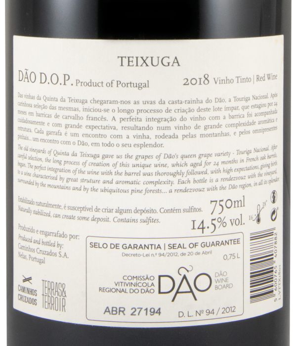 2018 Teixuga tinto