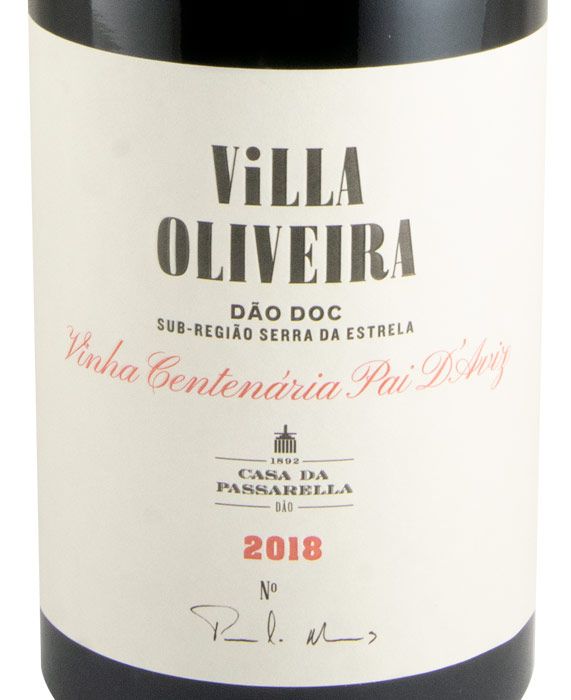 2018 Casa da Passarella Villa Oliveira Vinha Centenária Pai d'Aviz red