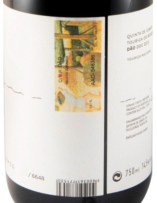 2015 Quinta de Lemos Touriga do Bosque tinto