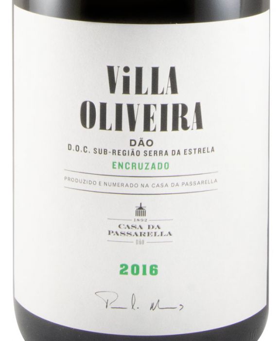 2016 Casa da Passarella Villa Oliveira Encruzado branco 1,5L