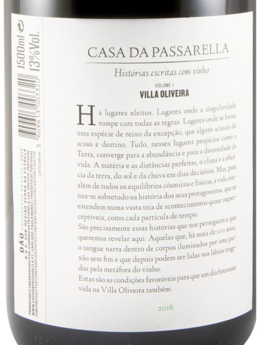 2016 Casa da Passarella Villa Oliveira Encruzado branco 1,5L