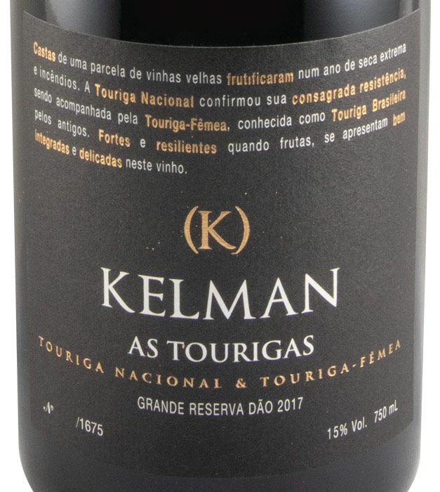2017 Kelman As Tourigas Grande Reserva red
