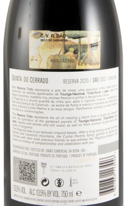 2020 Quinta do Cerrado Reserva tinto