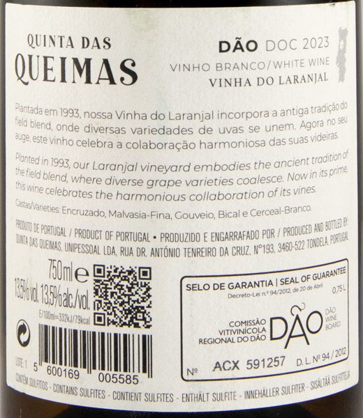 2023 Quinta das Queimas Vinha do Laranjal branco