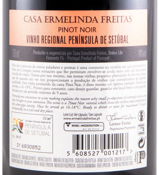 2017 Casa Ermelinda Freitas Pinot Noir Reserva tinto